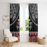 Aotearoa Toitu Te Tiriti Waitangi Window Curtain Proud To Be Maori LT01 - Polynesian Pride