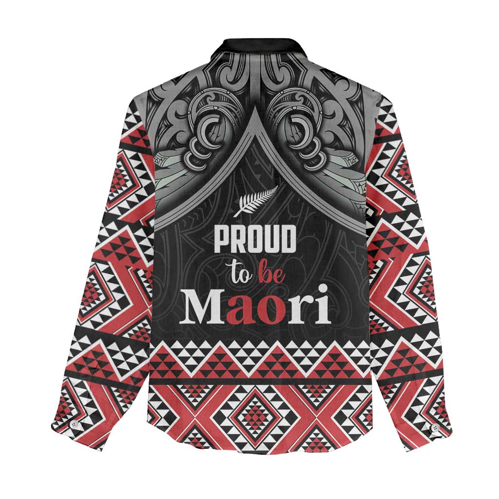 Aotearoa Toitu Te Tiriti Waitangi Women Casual Shirt Proud To Be Maori