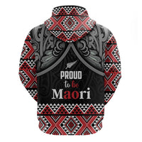 Aotearoa Toitu Te Tiriti Waitangi Zip Hoodie Proud To Be Maori