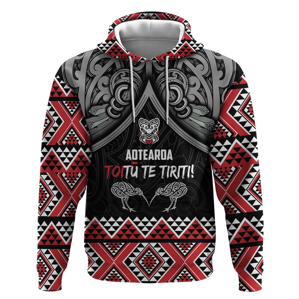 Aotearoa Toitu Te Tiriti Waitangi Zip Hoodie Proud To Be Maori