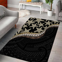 Beige Polynesian Starfish Unique Pattern Area Rug LT01 - Polynesian Pride