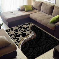 Beige Polynesian Starfish Unique Pattern Area Rug LT01 - Polynesian Pride