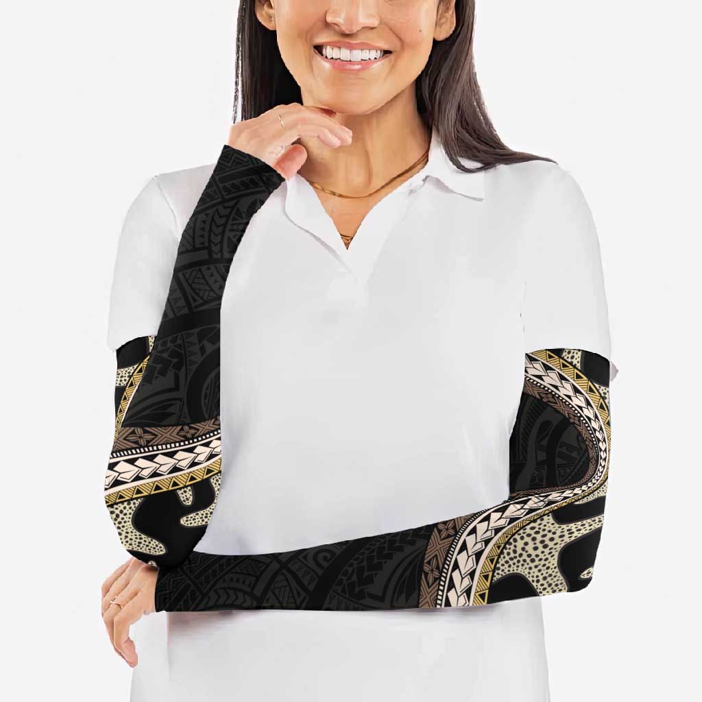 Beige Polynesian Starfish Unique Pattern Arm Sleeves LT01 - Polynesian Pride