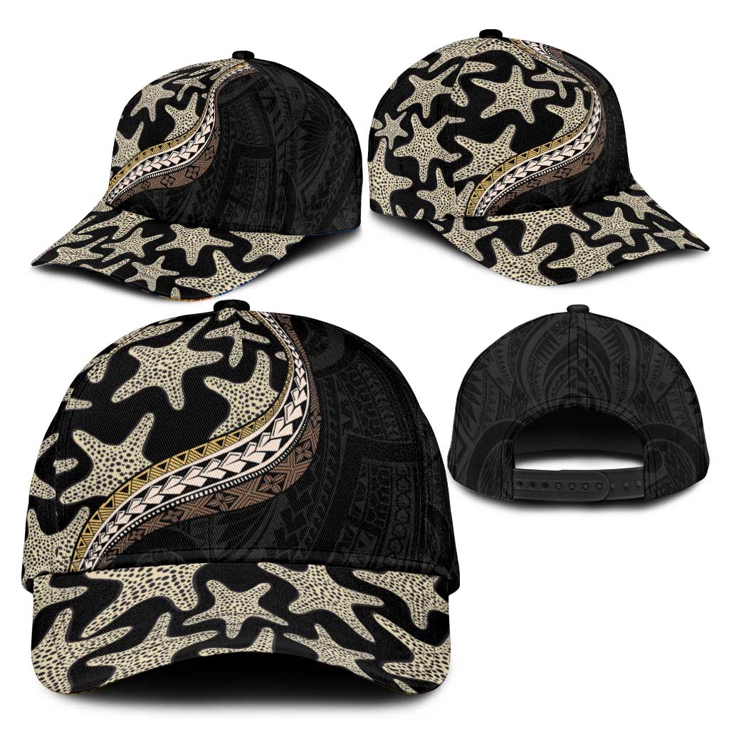 Beige Polynesian Starfish Unique Pattern Classic Cap LT01 - Polynesian Pride