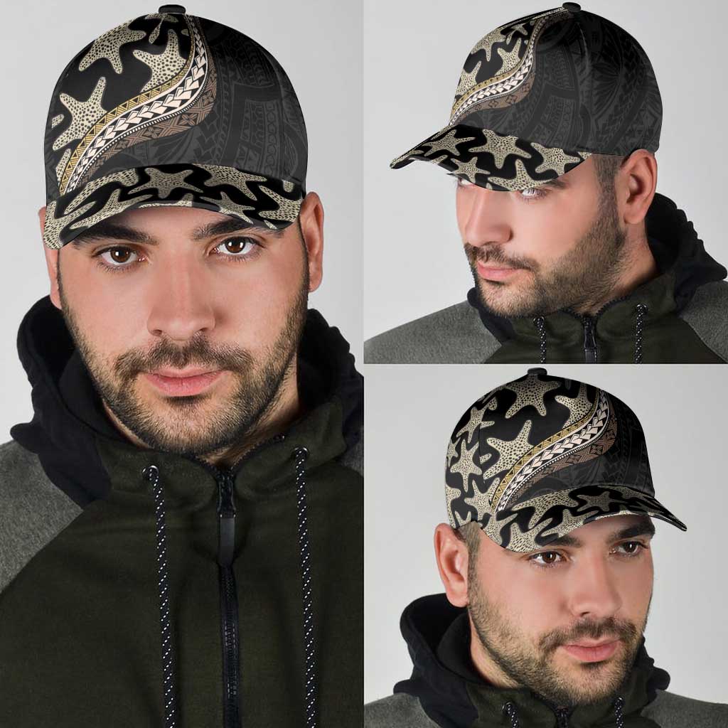 Beige Polynesian Starfish Unique Pattern Classic Cap LT01 - Polynesian Pride