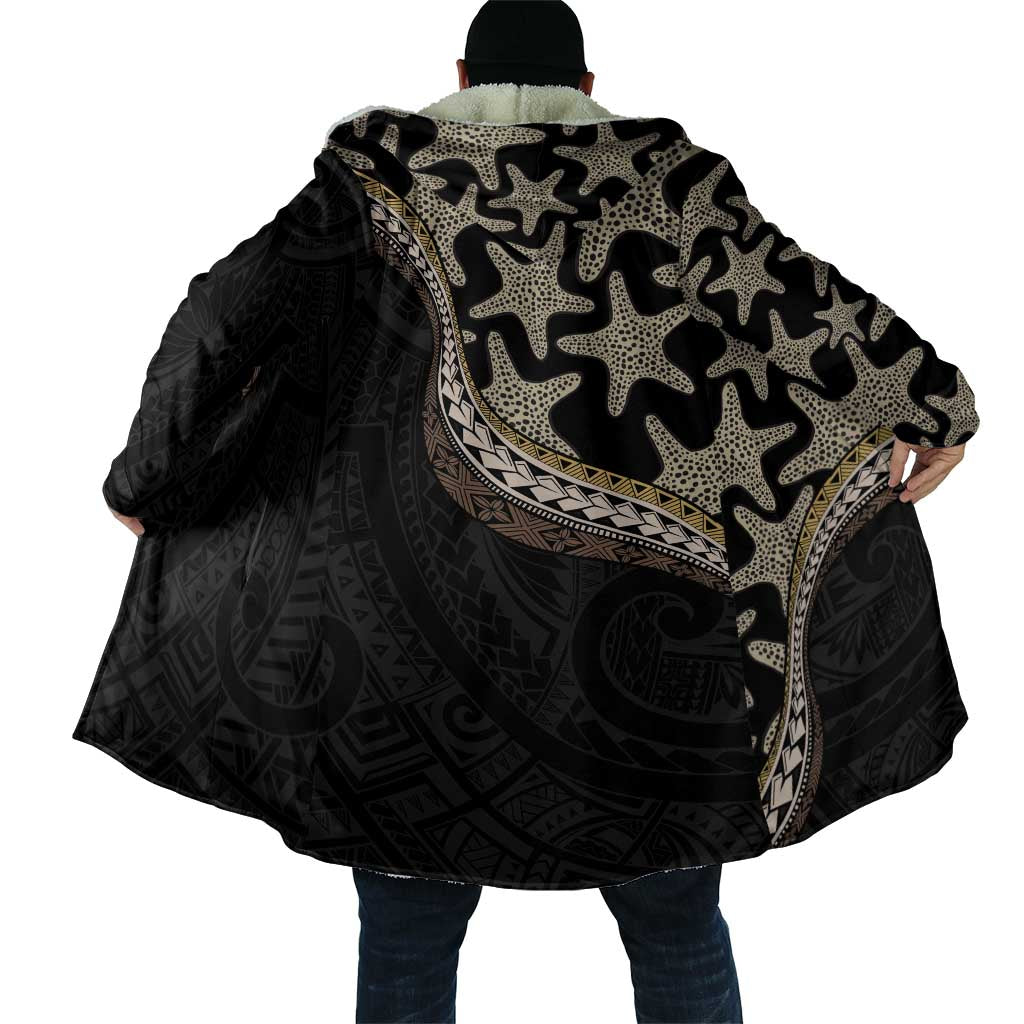 Beige Polynesian Starfish Unique Pattern Cloak LT01 - Polynesian Pride