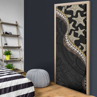 Beige Polynesian Starfish Unique Pattern Door Cover LT01 - Polynesian Pride