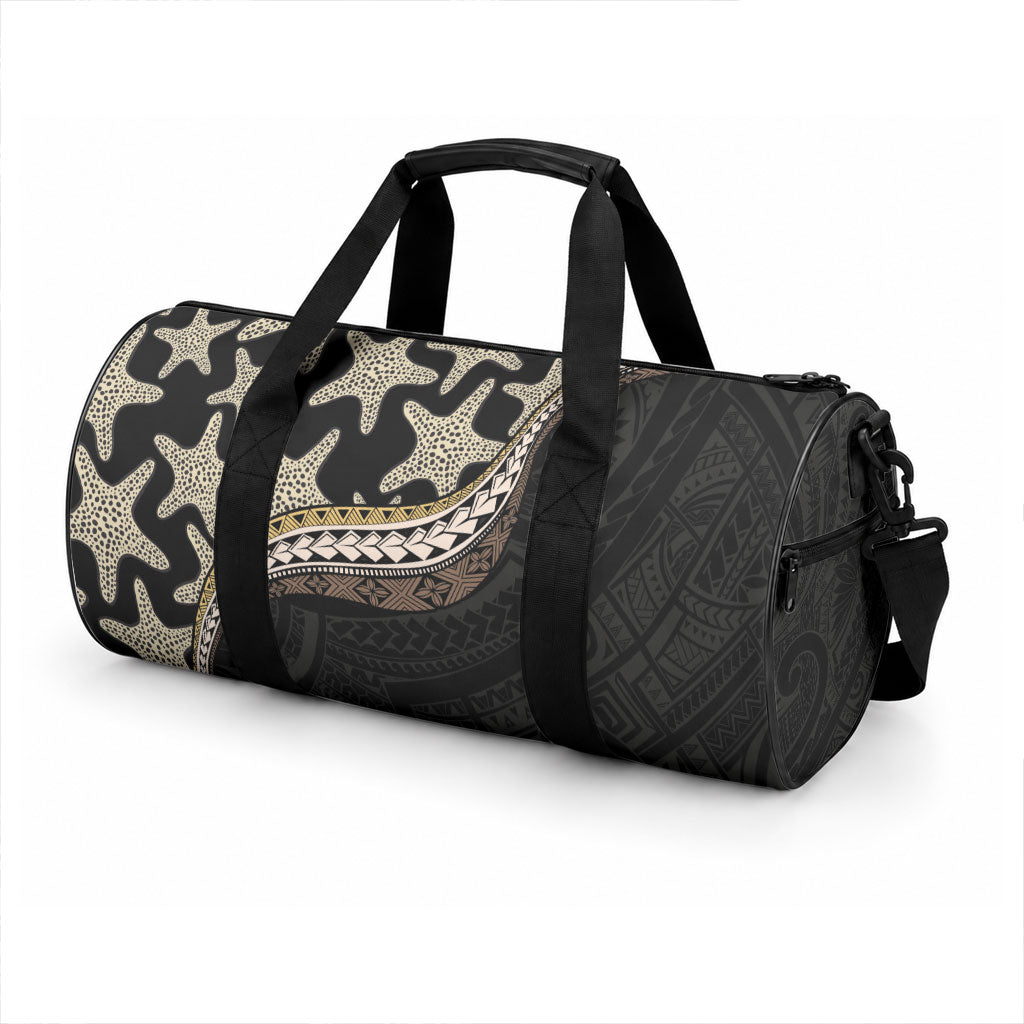 Beige Polynesian Starfish Unique Pattern Duffle Bag LT01 - Polynesian Pride