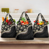 Beige Polynesian Starfish Unique Pattern Grocery Bag LT01 3-pack One Size Beige - Polynesian Pride