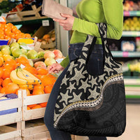Beige Polynesian Starfish Unique Pattern Grocery Bag LT01 - Polynesian Pride