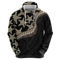 Beige Polynesian Starfish Unique Pattern Hoodie LT01 - Polynesian Pride