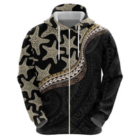 Beige Polynesian Starfish Unique Pattern Hoodie LT01 - Polynesian Pride