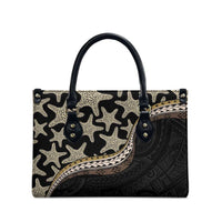 Beige Polynesian Starfish Unique Pattern Leather Bag LT01 - Polynesian Pride