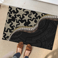 Beige Polynesian Starfish Unique Pattern Rubber Doormat LT01 - Polynesian Pride