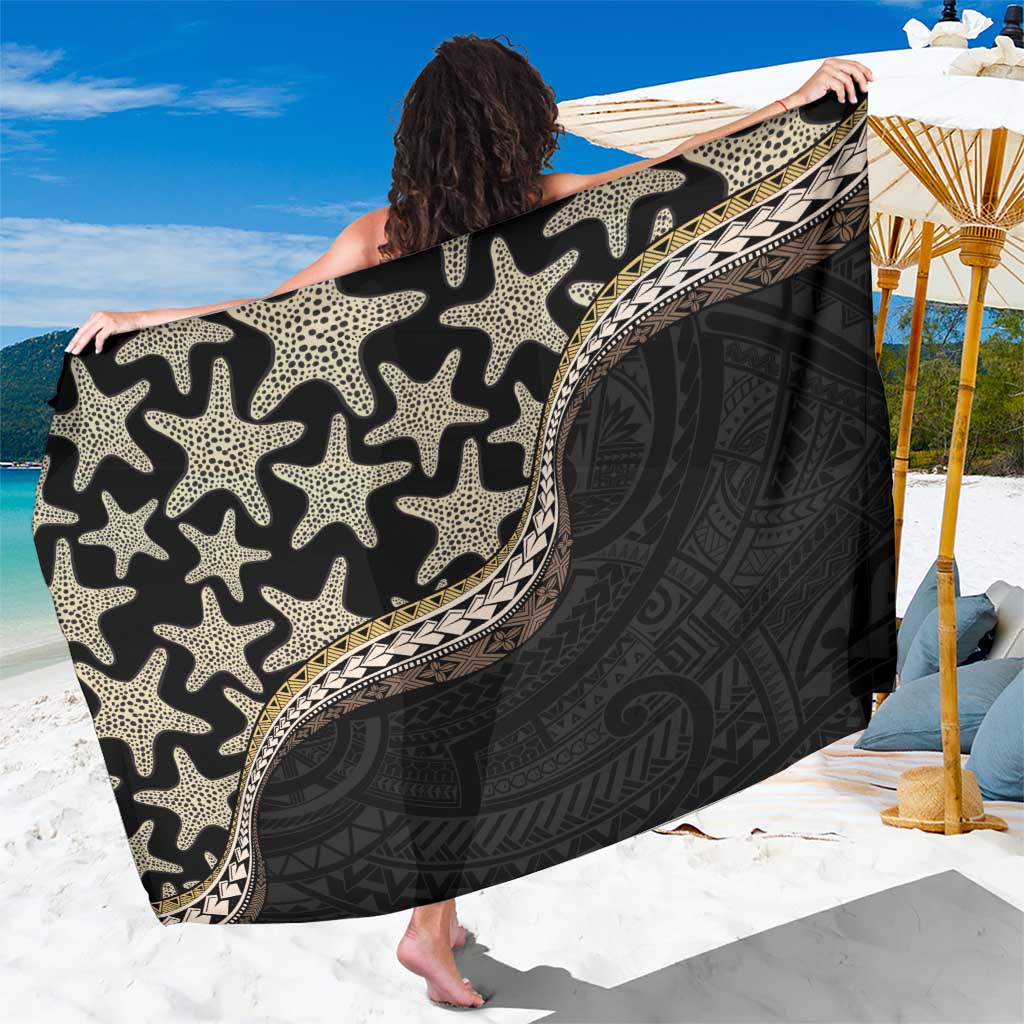 Beige Polynesian Starfish Unique Pattern Sarong LT01 One Size 44 x 66 inches Beige - Polynesian Pride