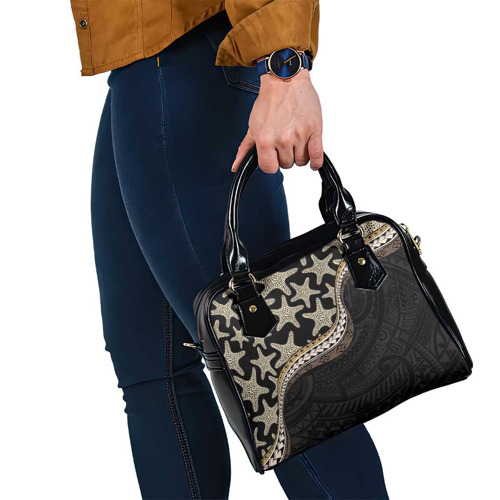 Beige Polynesian Starfish Unique Pattern Shoulder Handbag LT01 - Polynesian Pride