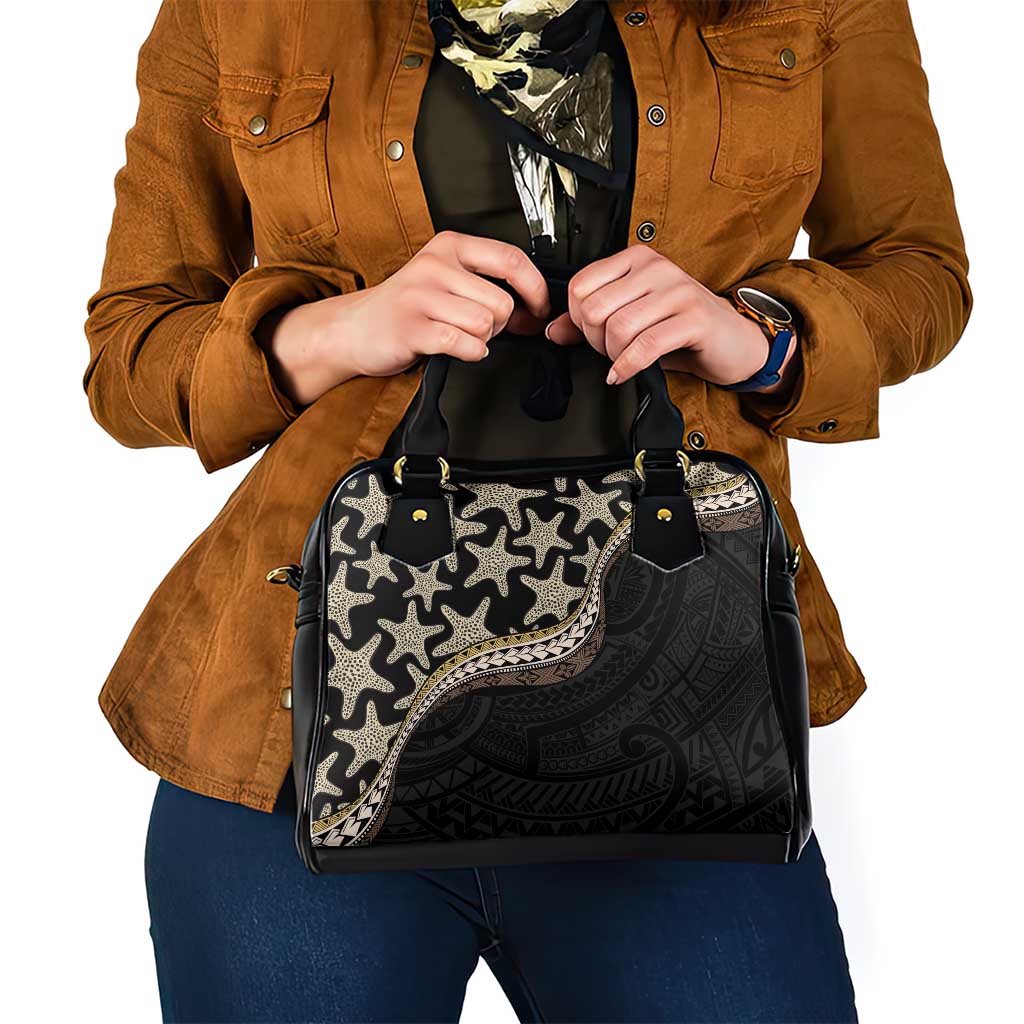 Beige Polynesian Starfish Unique Pattern Shoulder Handbag LT01 - Polynesian Pride