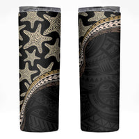 Beige Polynesian Starfish Unique Pattern Skinny Tumbler LT01 Beige - Polynesian Pride