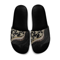 Beige Polynesian Starfish Unique Pattern Slide Sandals LT01 Beige - Polynesian Pride