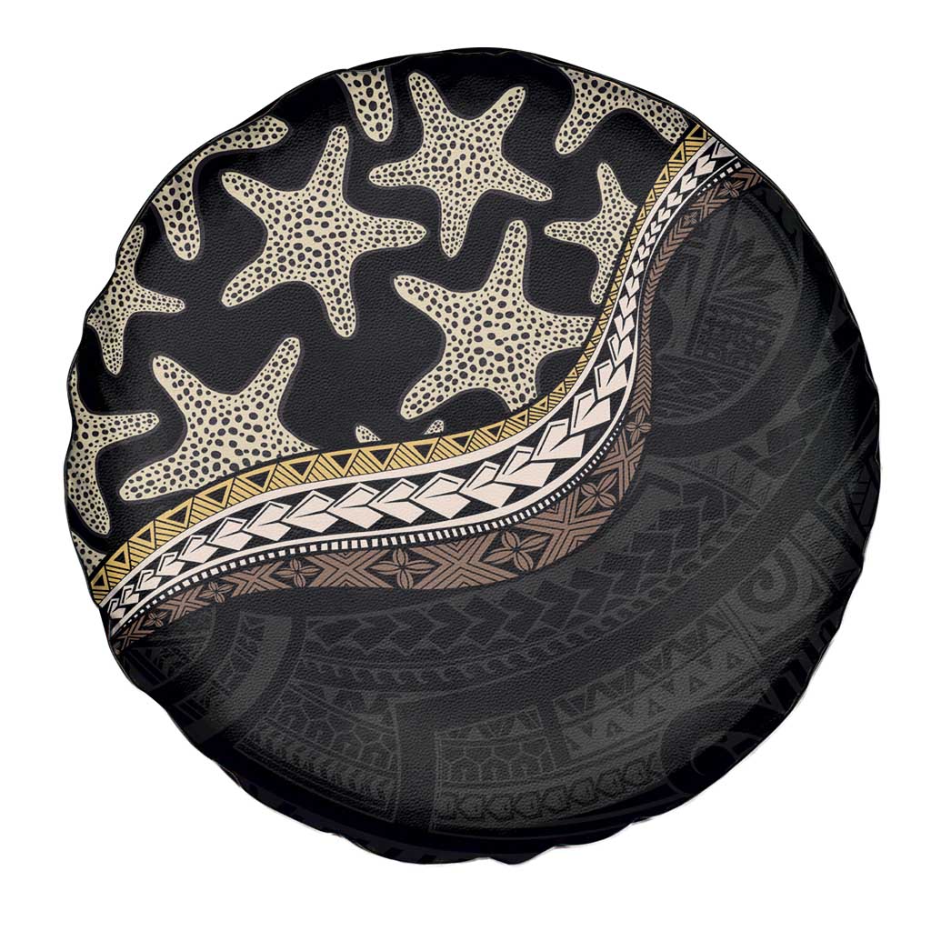 Beige Polynesian Starfish Unique Pattern Spare Tire Cover LT01 - Polynesian Pride