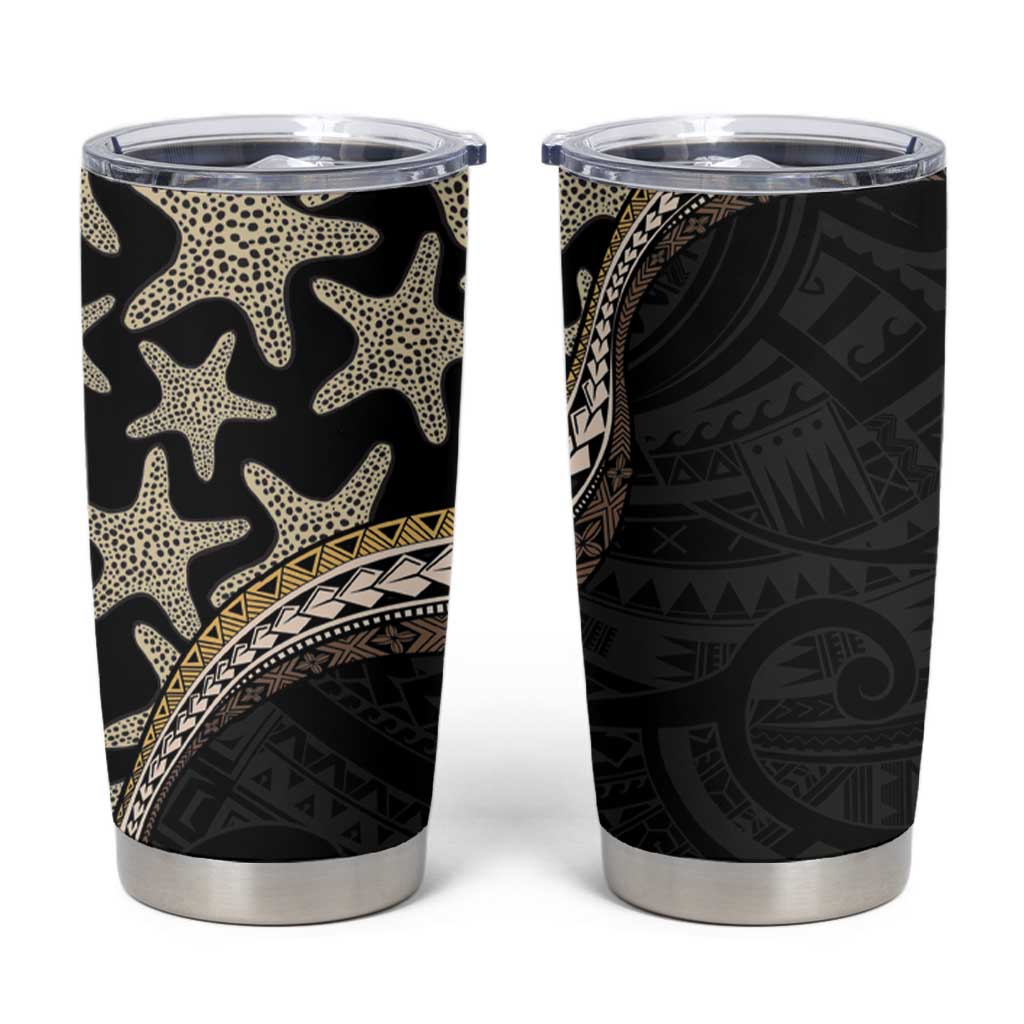 Beige Polynesian Starfish Unique Pattern Tumbler Cup LT01 Beige - Polynesian Pride