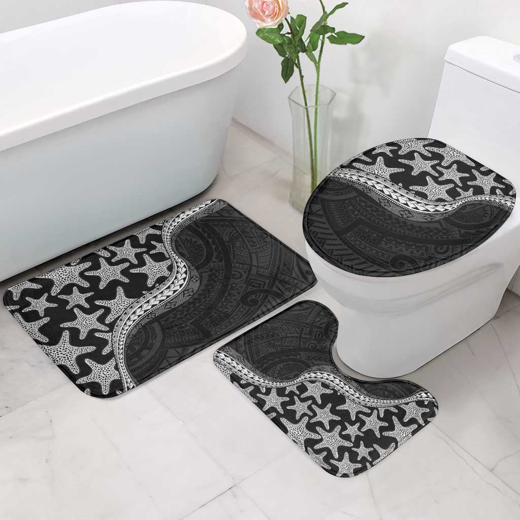 Monotone Polynesian Starfish Unique Pattern Bathroom Set LT01 - Polynesian Pride