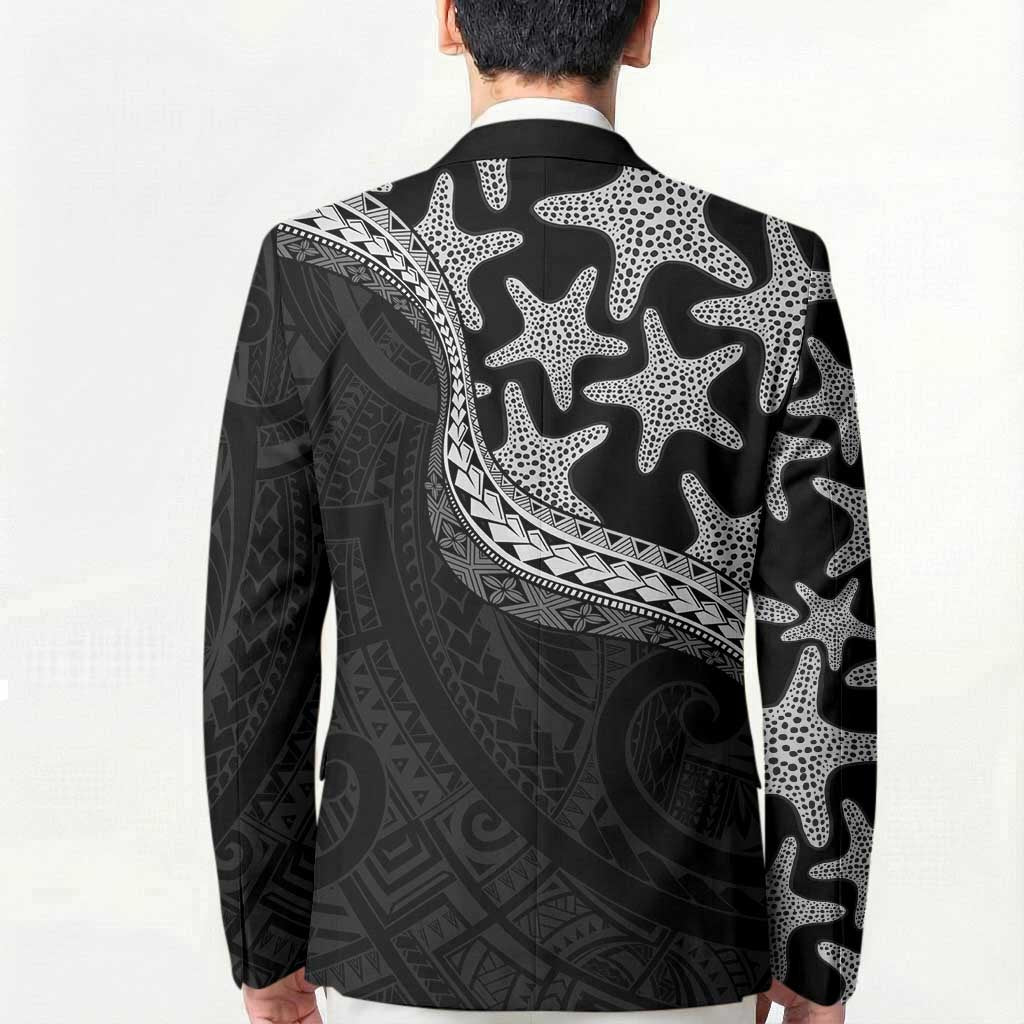 Monotone Polynesian Starfish Unique Pattern Blazer LT01 - Polynesian Pride