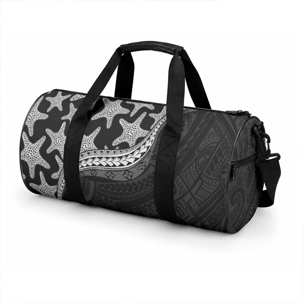 Monotone Polynesian Starfish Unique Pattern Duffle Bag LT01 - Polynesian Pride