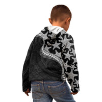 Monotone Polynesian Starfish Unique Pattern Kid Hoodie LT01 - Polynesian Pride