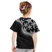 Monotone Polynesian Starfish Unique Pattern Kid T Shirt LT01 - Polynesian Pride