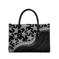 Monotone Polynesian Starfish Unique Pattern Leather Bag LT01 - Polynesian Pride