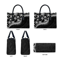 Monotone Polynesian Starfish Unique Pattern Leather Bag LT01 - Polynesian Pride