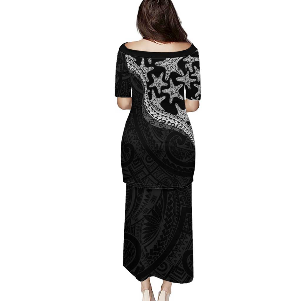Monotone Polynesian Starfish Unique Pattern Puletasi LT01 - Polynesian Pride