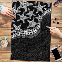 Monotone Polynesian Starfish Unique Pattern Puzzle LT01 Black - Polynesian Pride