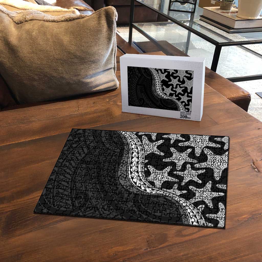 Monotone Polynesian Starfish Unique Pattern Puzzle LT01 - Polynesian Pride