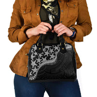 Monotone Polynesian Starfish Unique Pattern Shoulder Handbag LT01 - Polynesian Pride