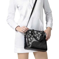 Monotone Polynesian Starfish Unique Pattern Shoulder Handbag LT01 - Polynesian Pride