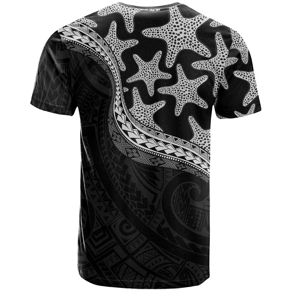 Monotone Polynesian Starfish Unique Pattern T Shirt LT01 - Polynesian Pride