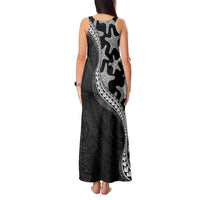 Monotone Polynesian Starfish Unique Pattern Tank Maxi Dress LT01 - Polynesian Pride