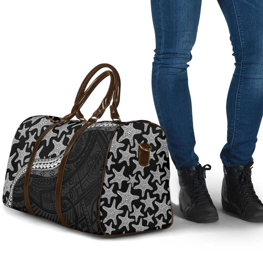 Monotone Polynesian Starfish Unique Pattern Travel Bag LT01 - Polynesian Pride