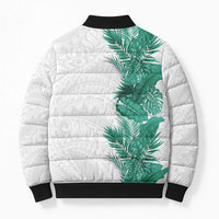 Hawaii Tropical Leaves Bomber Puffer Jacket Polynesian Pattern LT01 - Polynesian Pride