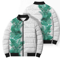 Hawaii Tropical Leaves Bomber Puffer Jacket Polynesian Pattern LT01 - Polynesian Pride