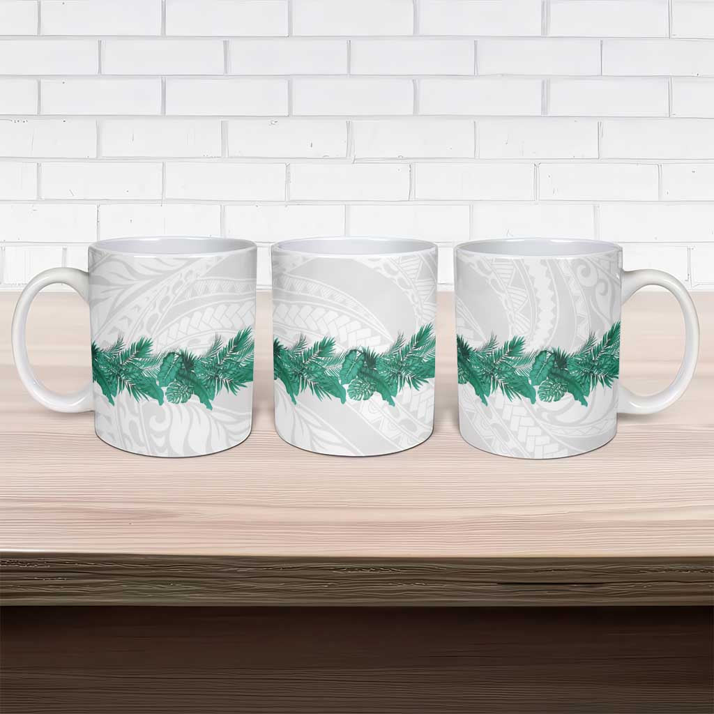 Hawaii Tropical Leaves Ceramic Mug Polynesian Pattern LT01 - Polynesian Pride