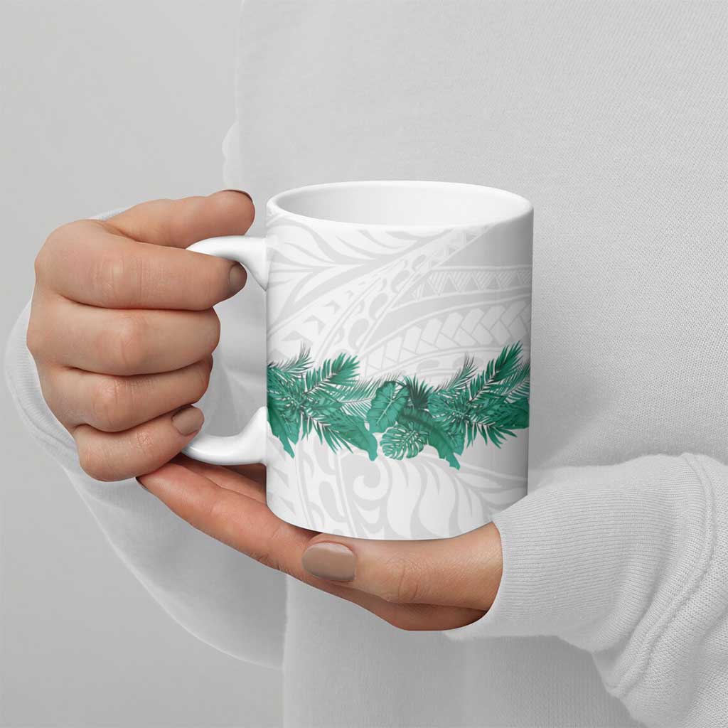 Hawaii Tropical Leaves Ceramic Mug Polynesian Pattern LT01 - Polynesian Pride