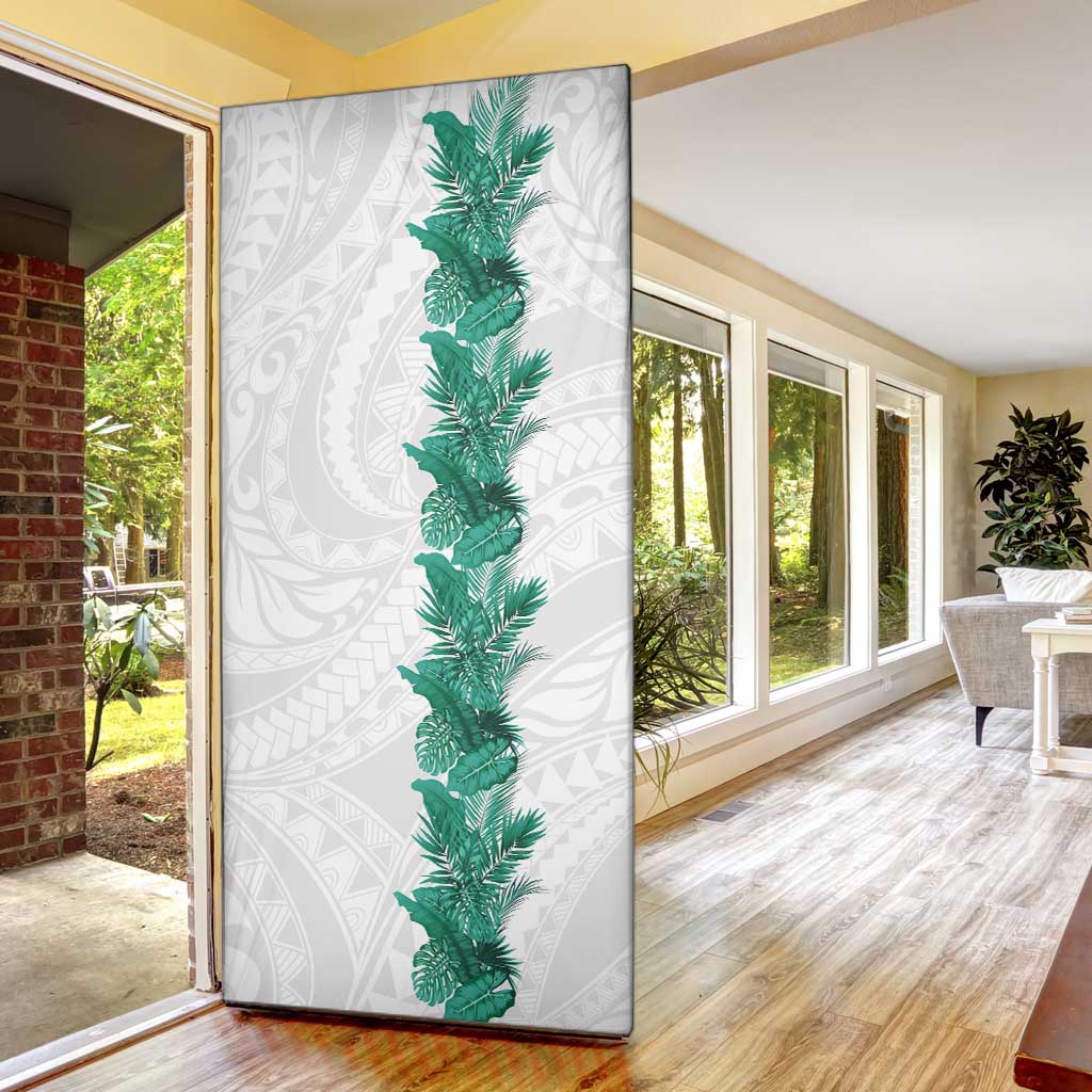 Hawaii Tropical Leaves Door Cover Polynesian Pattern LT01 - Polynesian Pride