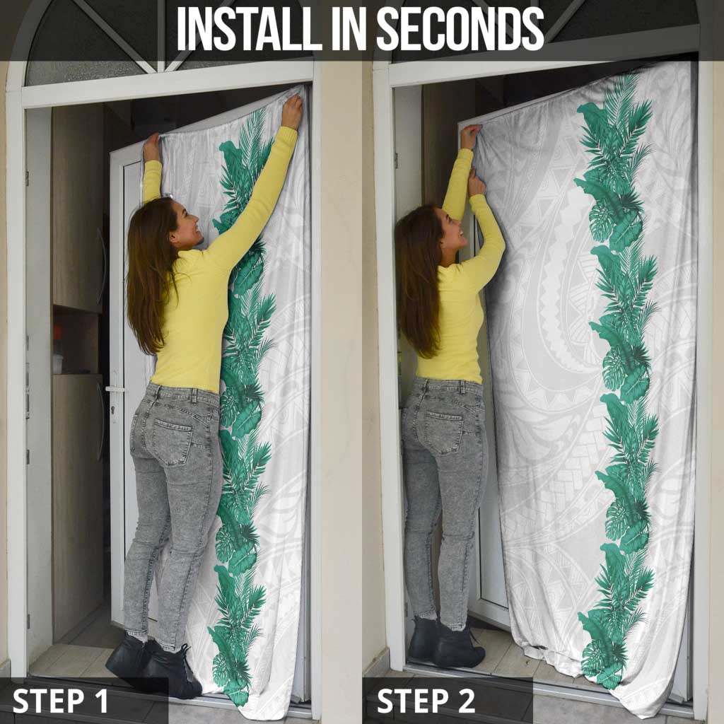 Hawaii Tropical Leaves Door Cover Polynesian Pattern LT01 - Polynesian Pride