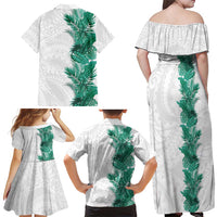 Hawaii Tropical Leaves Family Matching Off Shoulder Maxi Dress and Hawaiian Shirt Polynesian Pattern LT01 - Polynesian Pride