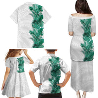 Hawaii Tropical Leaves Family Matching Puletasi and Hawaiian Shirt Polynesian Pattern LT01 - Polynesian Pride