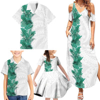 Hawaii Tropical Leaves Family Matching Summer Maxi Dress and Hawaiian Shirt Polynesian Pattern LT01 - Polynesian Pride