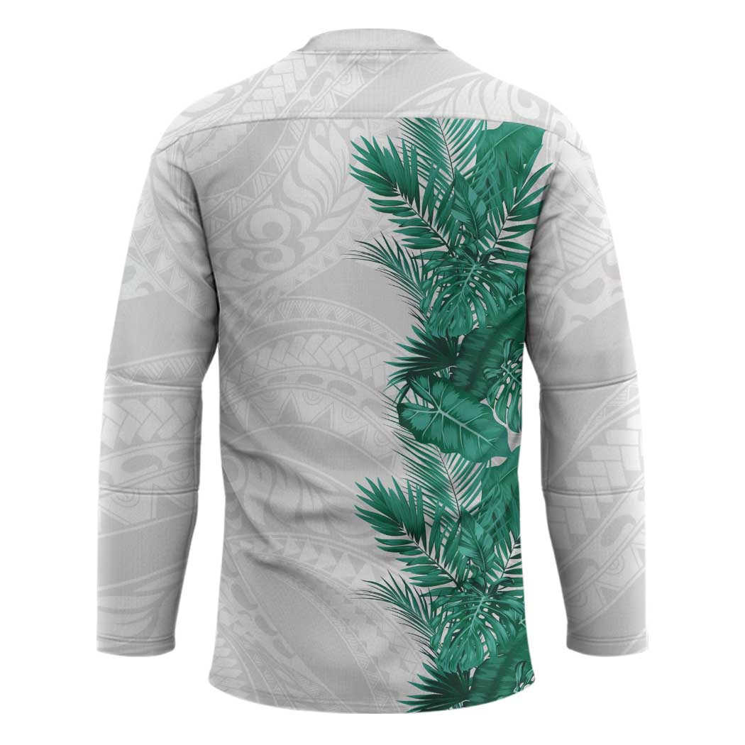 Hawaii Tropical Leaves Hockey Jersey Polynesian Pattern LT01 - Polynesian Pride
